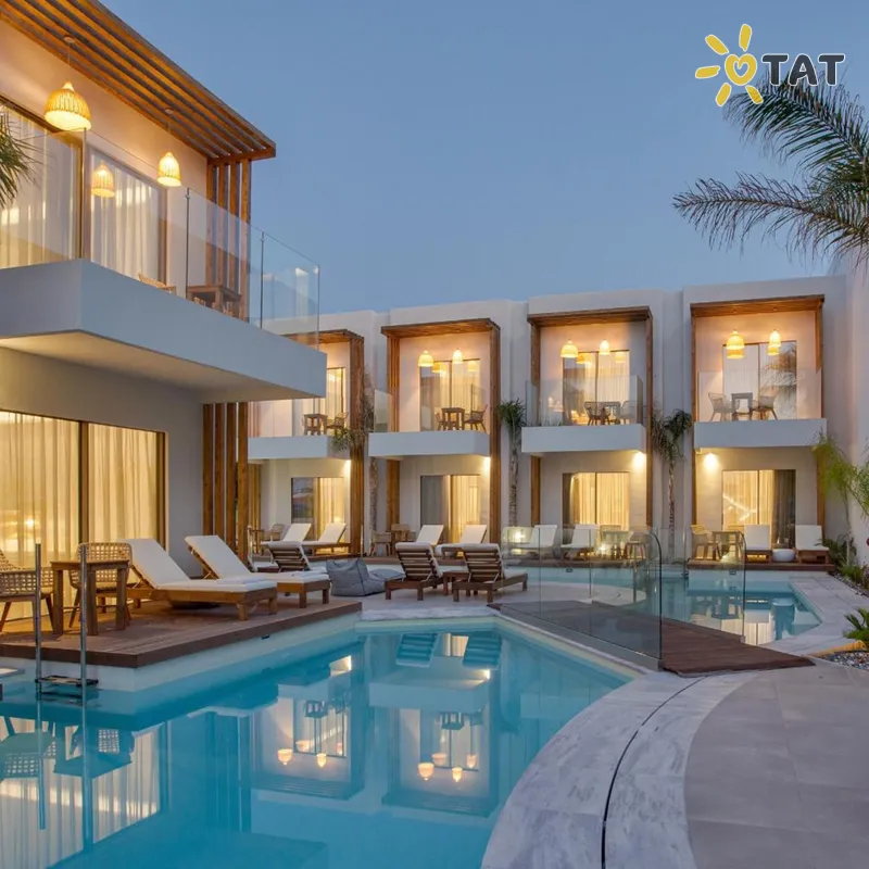 Фото отеля Galazio Beach Resort 4* о. Крит – Ираклион Греция экстерьер и бассейны