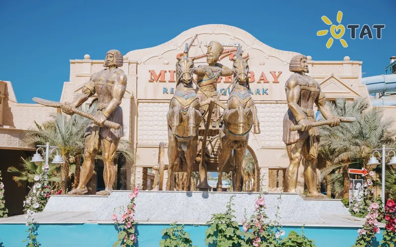 Фото отеля Mirage Bay Resort & Aquapark 4* Хургада Египет экстерьер и бассейны