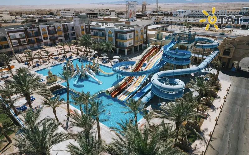 Фото отеля Mirage Bay Resort & Aquapark 4* Хургада Египет аквапарк, горки