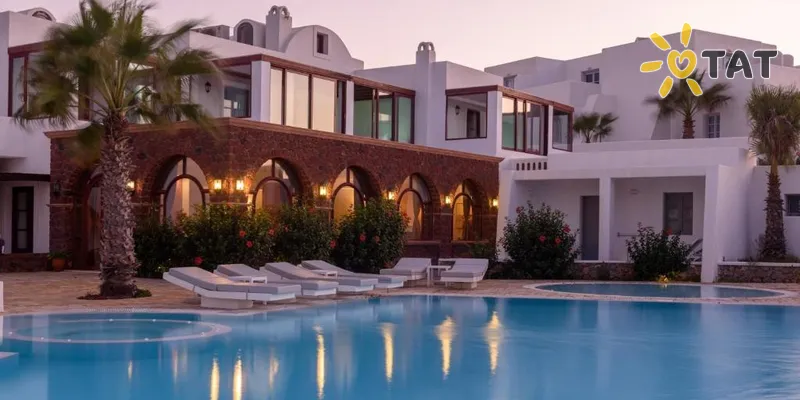 Фото отеля Maison Des Lys 4* о. Санторини Греция экстерьер и бассейны