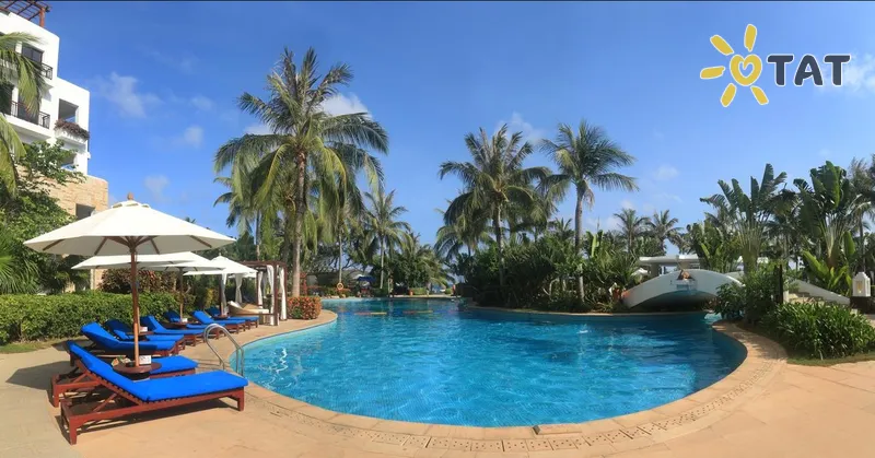 Фото отеля Aegean Suites Sanya Yalong Bay Resort 5* apie. Hainanas Kinija išorė ir baseinai