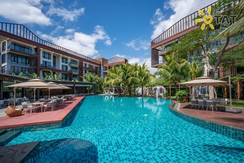 Фото отеля Argyle Yalong Bay Resort 4* о. Хайнань Китай экстерьер и бассейны