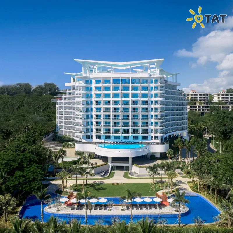 Фото отеля Sanya Junji Seaview Hotel 5* о. Хайнань Китай экстерьер и бассейны