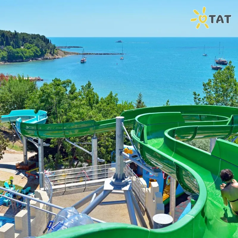 Фото отеля Sol Nessebar Bay & Mare Resort 4* Nesebaras Bulgarija vandens parkas, kalneliai