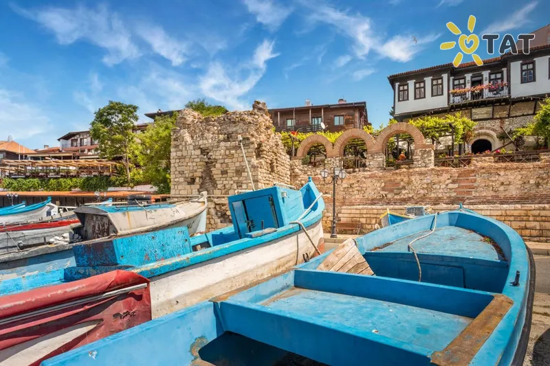 Фото отеля Sol Nessebar Bay & Mare Resort 4* Nesebaras Bulgarija išorė ir baseinai