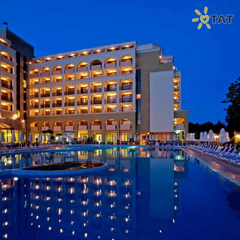 Фото отеля Sol Nessebar Bay & Mare Resort 4* Nesebaras Bulgarija išorė ir baseinai