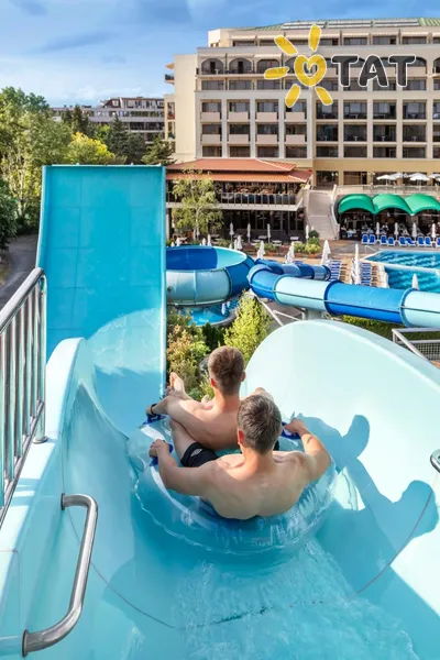 Фото отеля Sol Nessebar Bay & Mare Resort 4* Nesebaras Bulgarija vandens parkas, kalneliai