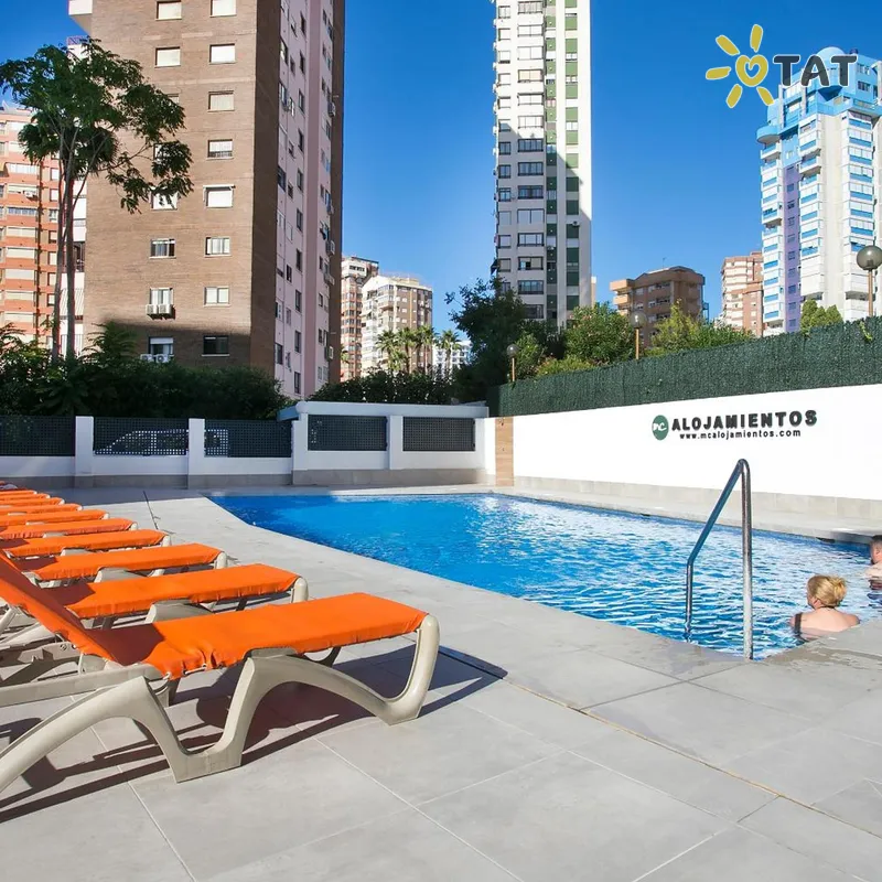 Фото отеля Amalia By Mc Apartamentos 3* Kosta Blanka Spānija ārpuse un baseini