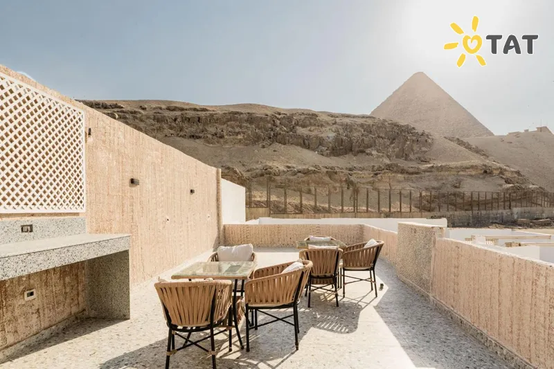 Фото отеля Villa Khufu Pyramids Hotel 3* Каир Египет экстерьер и бассейны