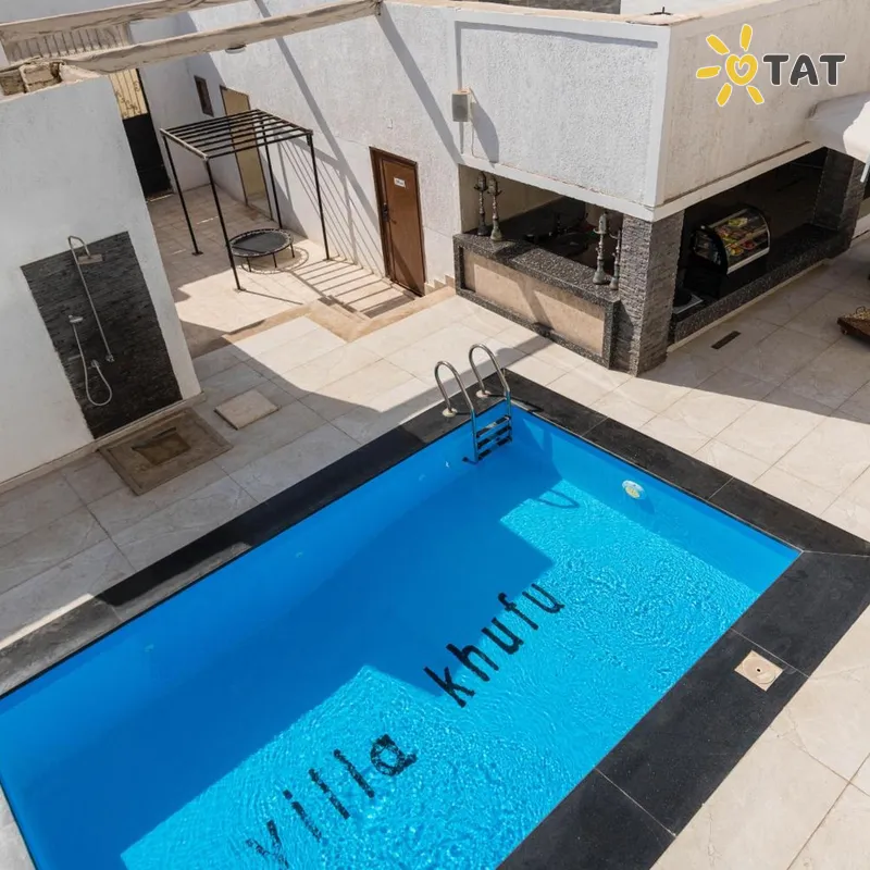 Фото отеля Villa Khufu Pyramids Hotel 3* Каир Египет экстерьер и бассейны