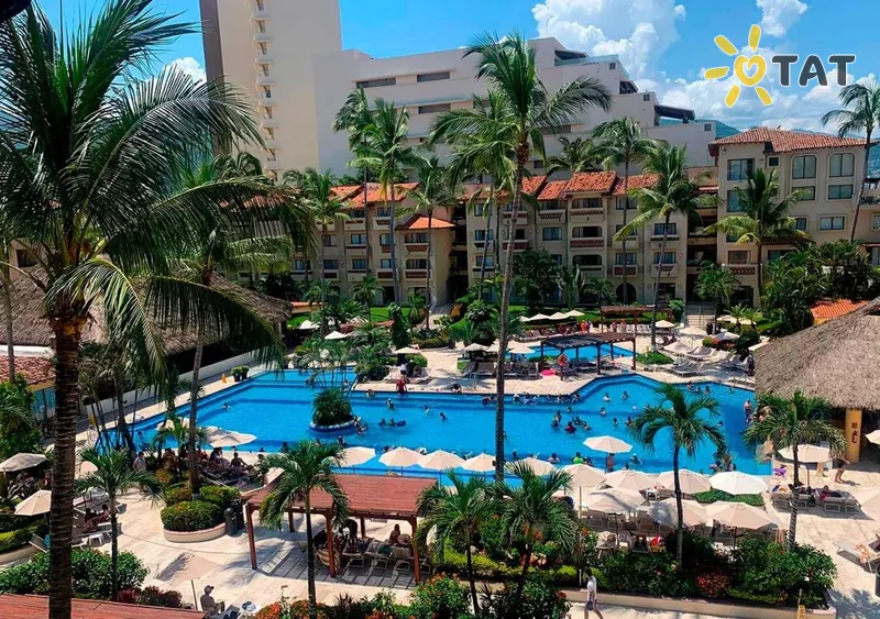 Фото отеля Canto del Sol Puerto Vallarta 4* Пуэрто Валларта Мексика экстерьер и бассейны