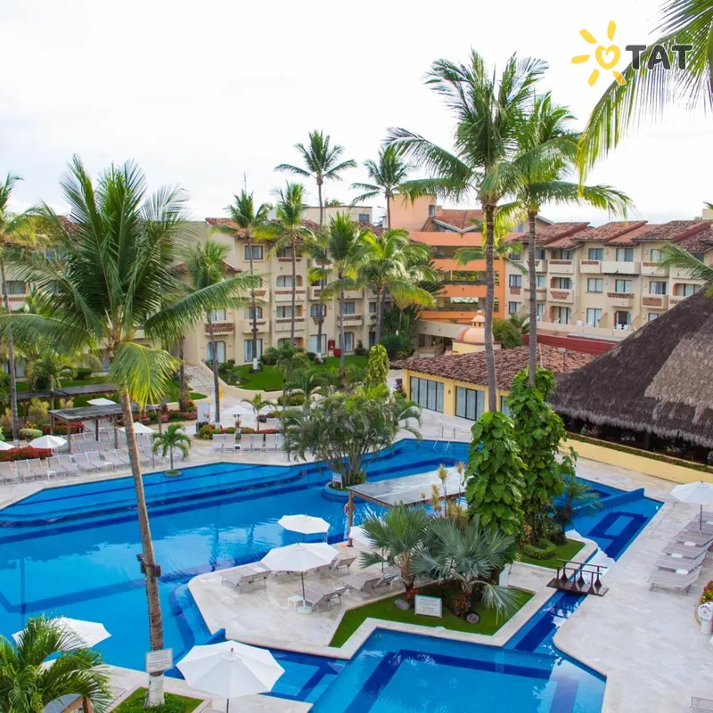 Фото отеля Canto del Sol Puerto Vallarta 4* Пуэрто Валларта Мексика экстерьер и бассейны