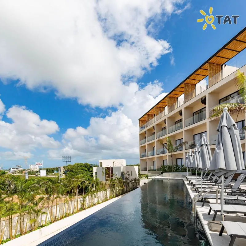 Фото отеля Hive Cancun 4* Канкун Мексика экстерьер и бассейны